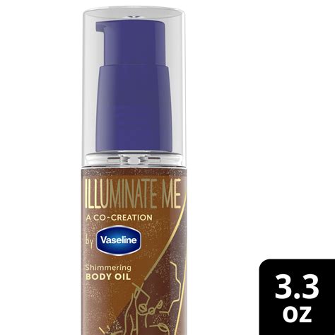 vaseline shimmering body oil|illuminate me shimmering body oil.